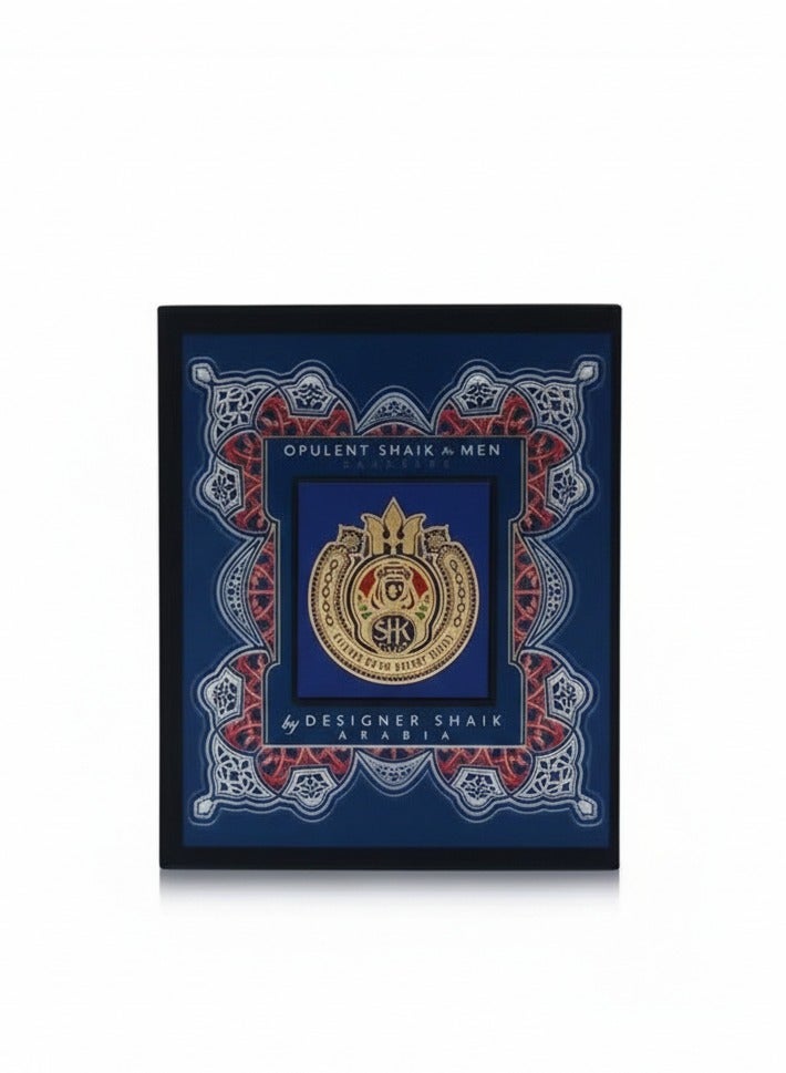 SHAIK Lux Shaik Opulent No.77 Sapphir Eau de Parfum 100ml – Premium Luxury Fragrance Gift Set - Image 3